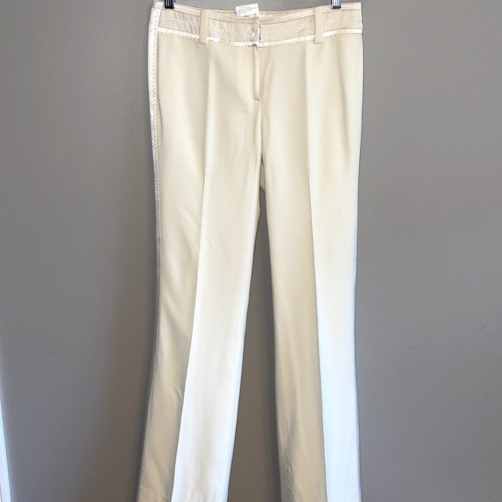 🔥🔥OBZEE KANG JIYOUNG | Luxurious Cream Tuxedo Trousers - sz 4/6